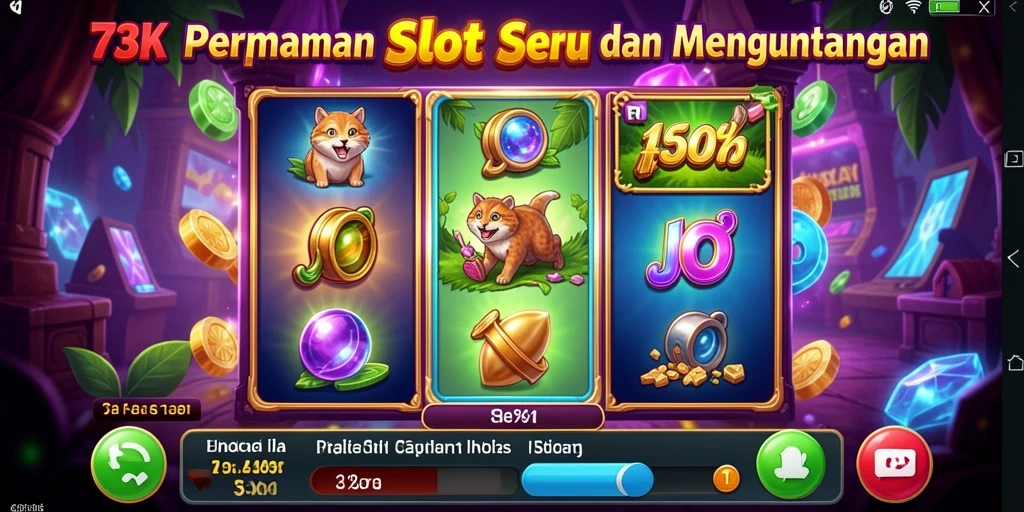Screenshot gameplay <strong>73K</strong> yang menunjukkan keseruan permainan Slot.