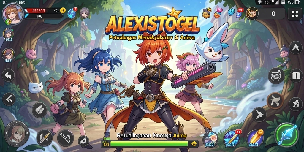 Tampilan gameplay ALEXISTOGEL yang menarik dengan adegan pertempuran dramatis.