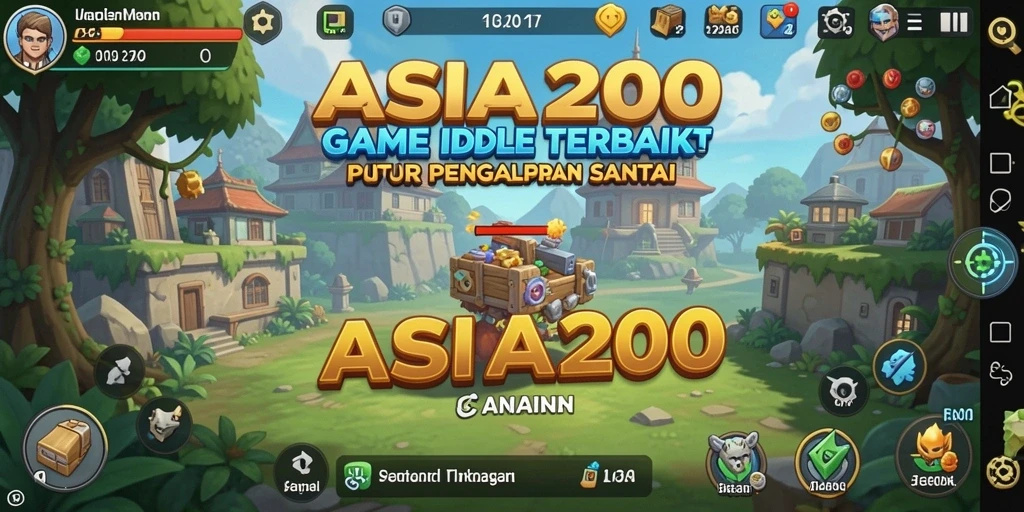 Tampilan gameplay menarik di ASIA200 dengan visual menawan.