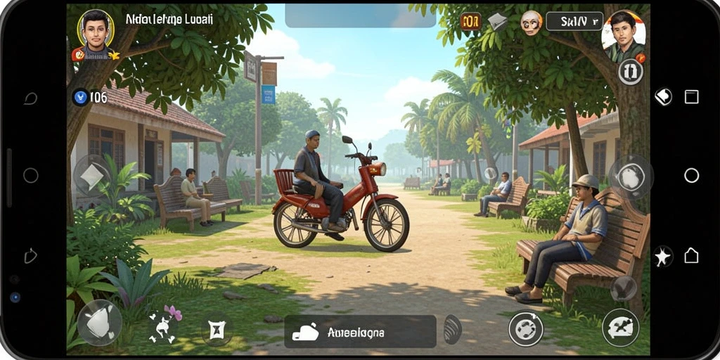 Gameplay D06 yang santai dan interaktif penuh warna.