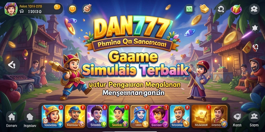Tampilan gameplay yang mendetail dari DAN777 dalam simulasi.