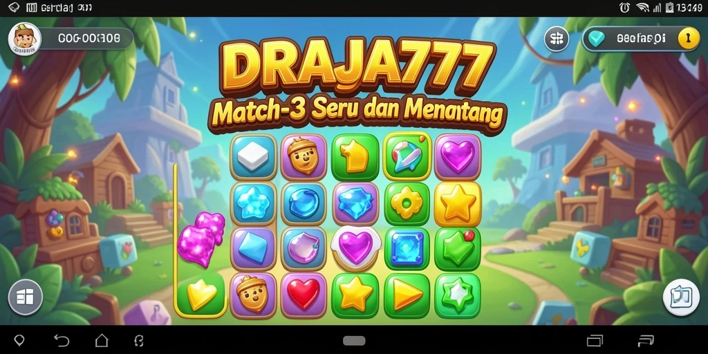 Tampilan gameplay seru dan penuh warna dari DRAJA777.