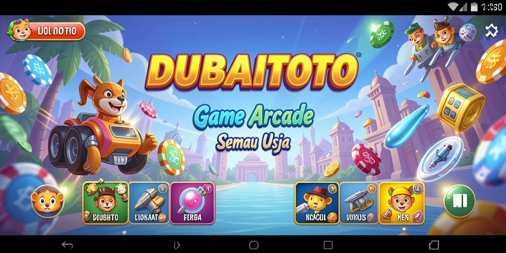 Screenshot gameplay DUBAITOTO yang penuh warna dan menantang.