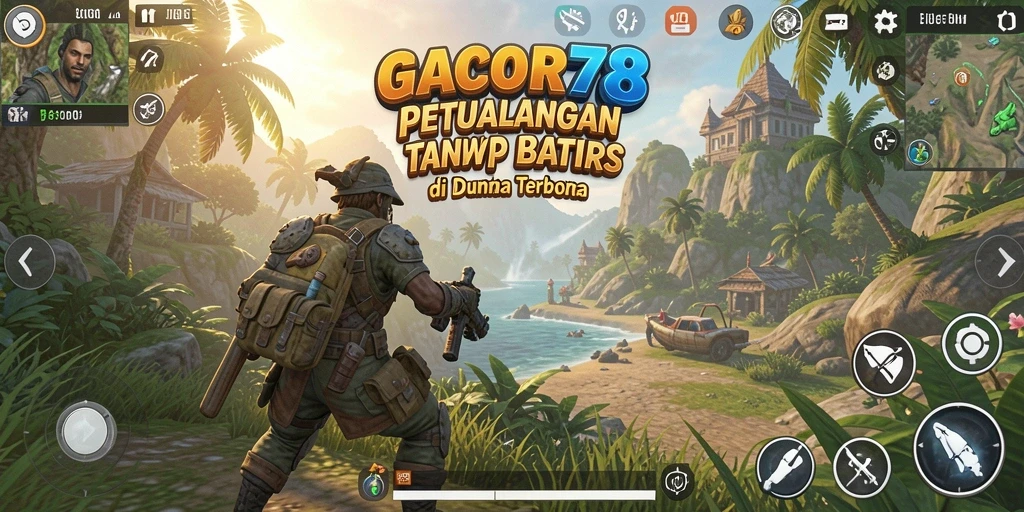 Screenshot gameplay GACOR78 yang menunjukkan aksi eksplorasi di dunia terbuka.
