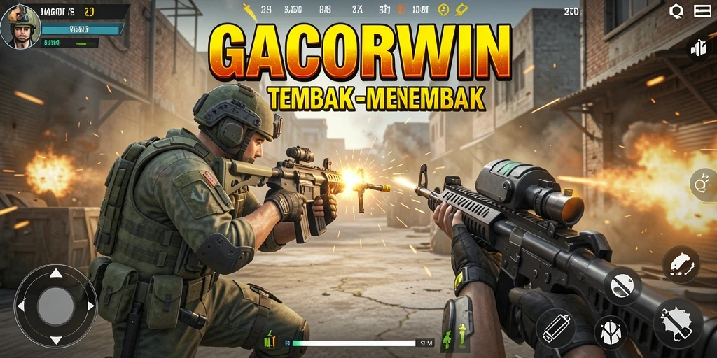 Tampilan gameplay TPS yang mendebarkan dan penuh aksi.