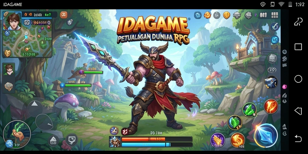 Tampilan screenshot gameplay RPG IDAGAME yang menakjubkan.