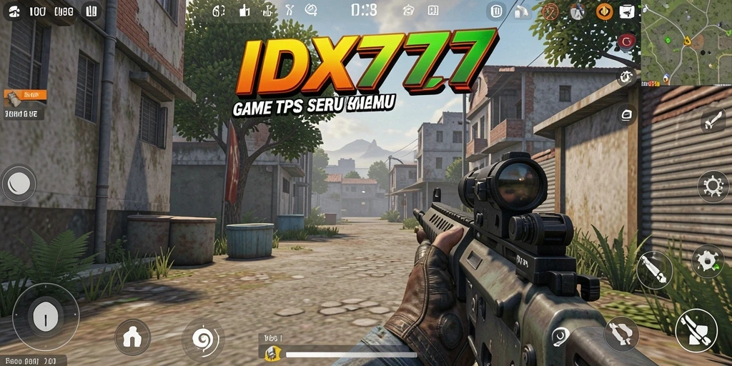 Tampilan gameplay seru dan intens dari <strong>IDX777</strong> yang menampilkan pertempuran TPS.