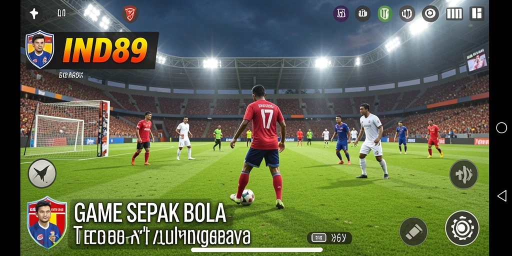Tampil seru dengan gameplay sepak bola yang menegangkan.