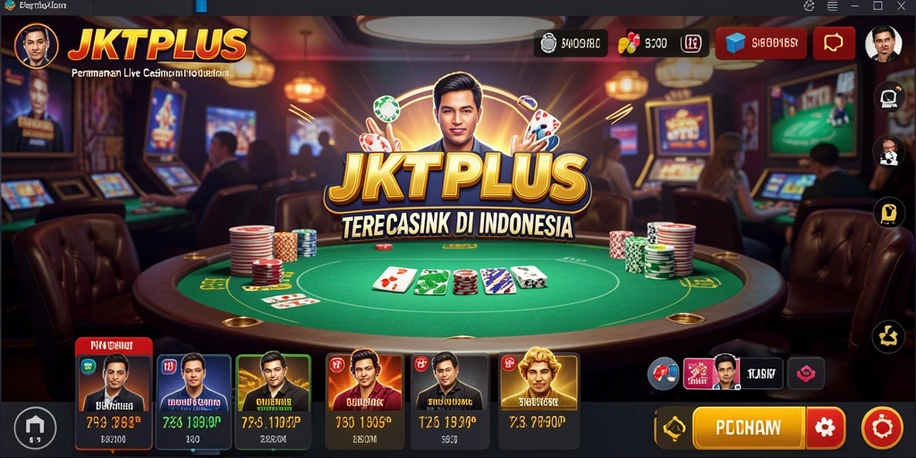 Tampilan gameplay JKTPLUS Live Casino yang menarik dan mendebarkan.