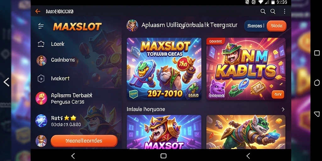 Tampilan menarik <strong>MAXSLOT</strong> dengan antarmuka intuitif untuk aplikasi Utility.
