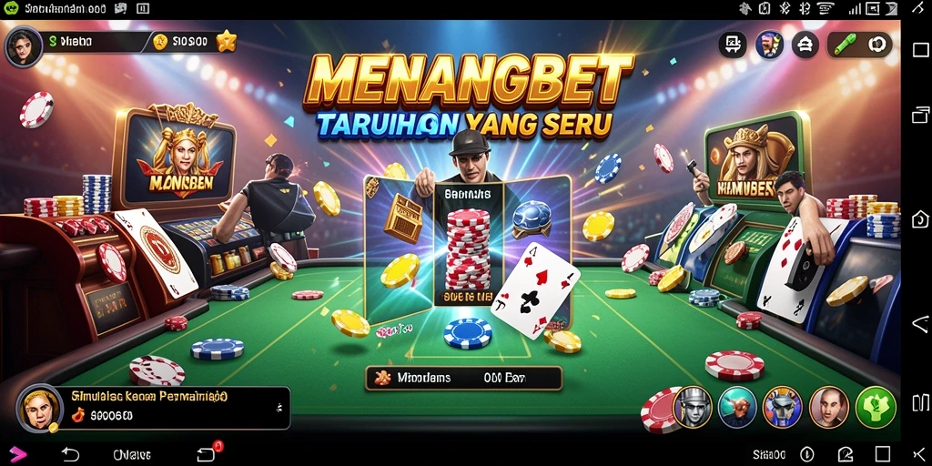 Tampilan gameplay MENANGBET yang mendebarkan dan interaktif.