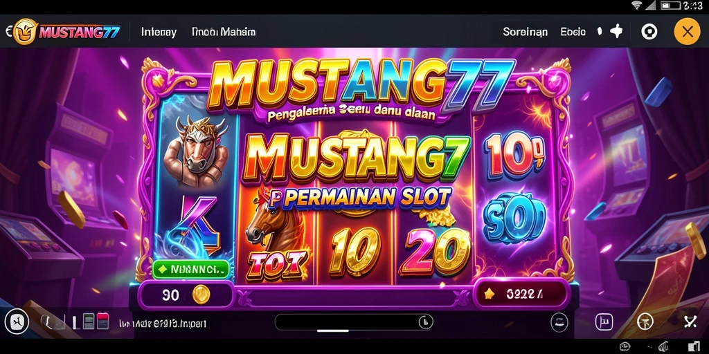 Tampilan gameplay seru MUSTANG77 dengan grafis memukau.