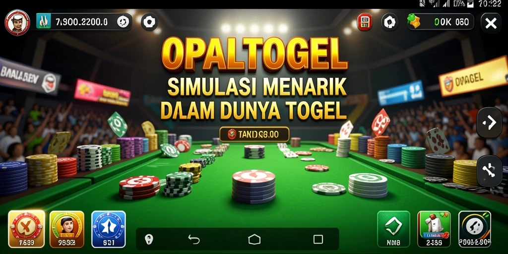 Tampilan gameplay yang menarik dari OPALTOGEL dengan berbagai pilihan taruhan.