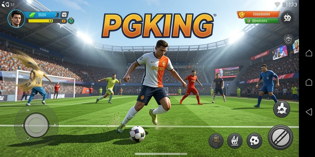 Gameplay seru PGKING menampilkan pertandingan olahraga yang mendebarkan.