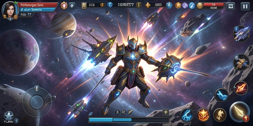 Tampilan gameplay <strong>PLANET77</strong> yang seru dan penuh aksi.