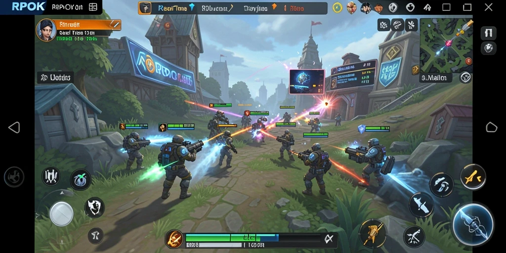 Tampilan gameplay SLG yang dinamis dan menarik.